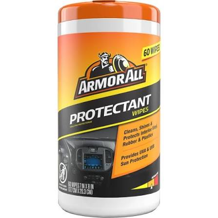 Armor All 60 Count Interior Car Cleaning Wipes – Multi-Surface Auto Interior Cleaner