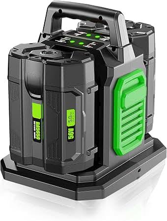 FSKE 56V Dual Battery Charger for EGO Batteries – Dual Port Replacement Charger