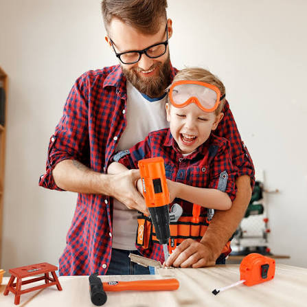 WLBES Kids Tool Set with Toy Drill & Tool Belt
