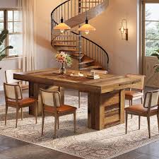 Finmind 63-Inch Farmhouse Dining Table for 6